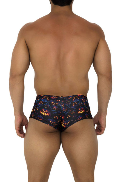 Xtremen Men's Underwear 91193 Printed Trunks Color Pumpkins