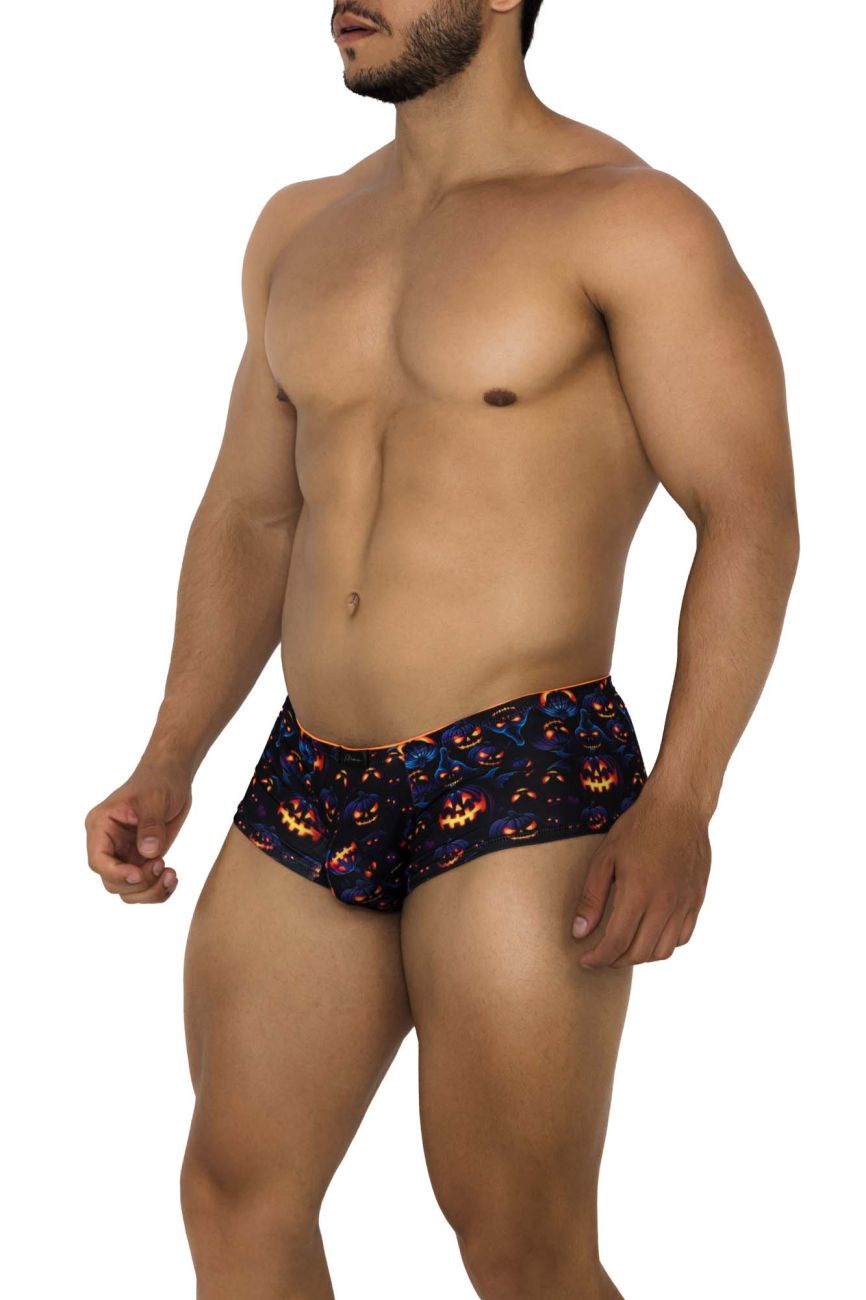 Xtremen Men's Underwear 91193 Printed Trunks Color Pumpkins