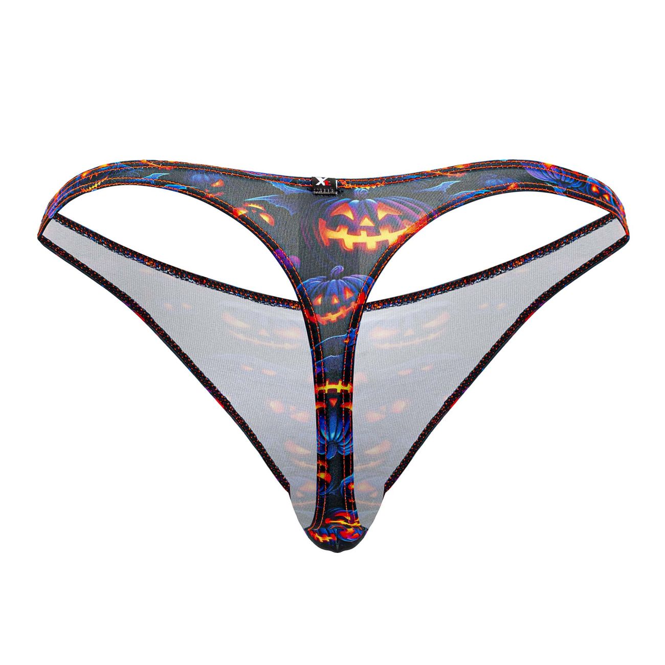 Xtremen Men's Underwear 91194 Printed Thongs Color Pumpkins