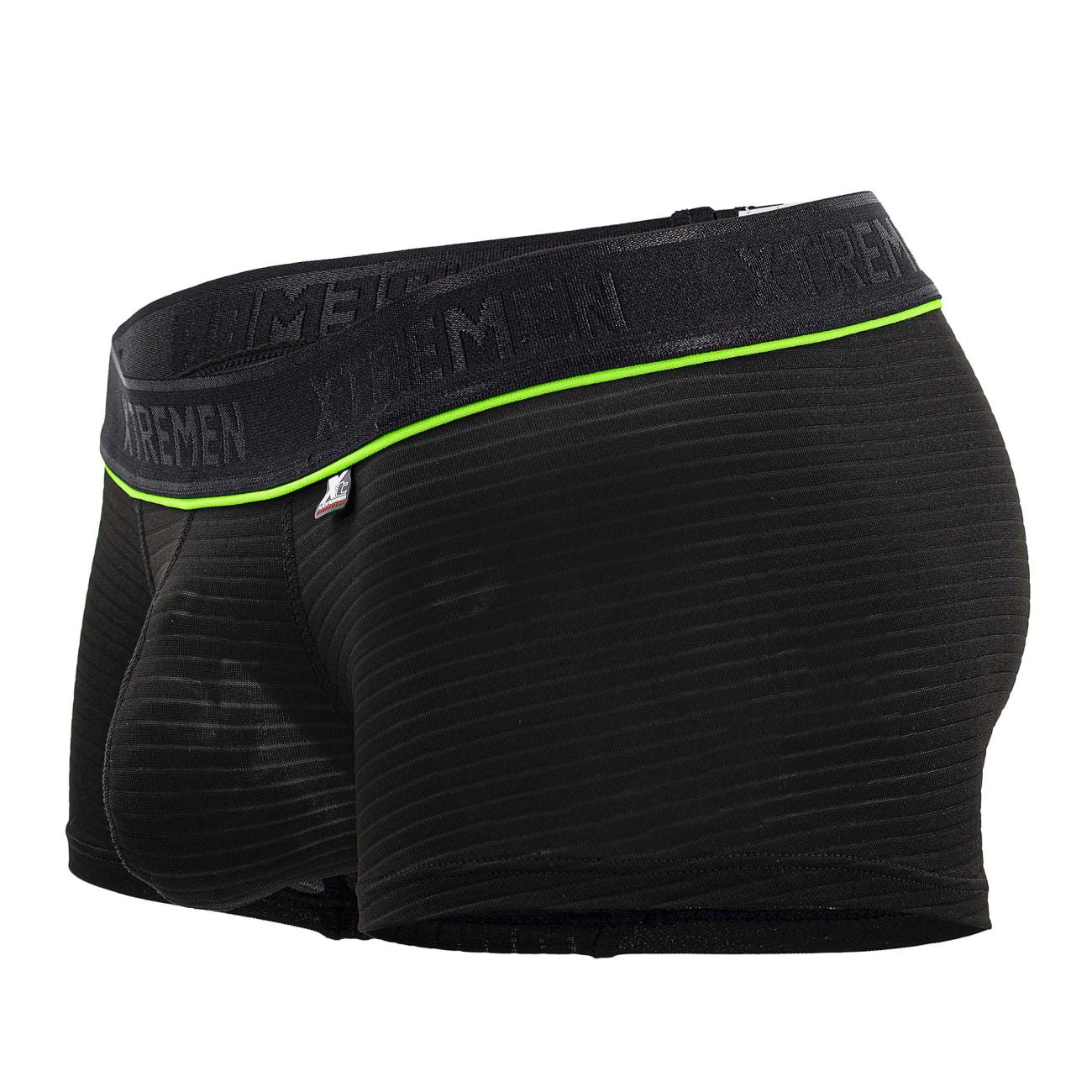 Xtremen Men's Underwear 91196 Jacquard Trunks Color Black