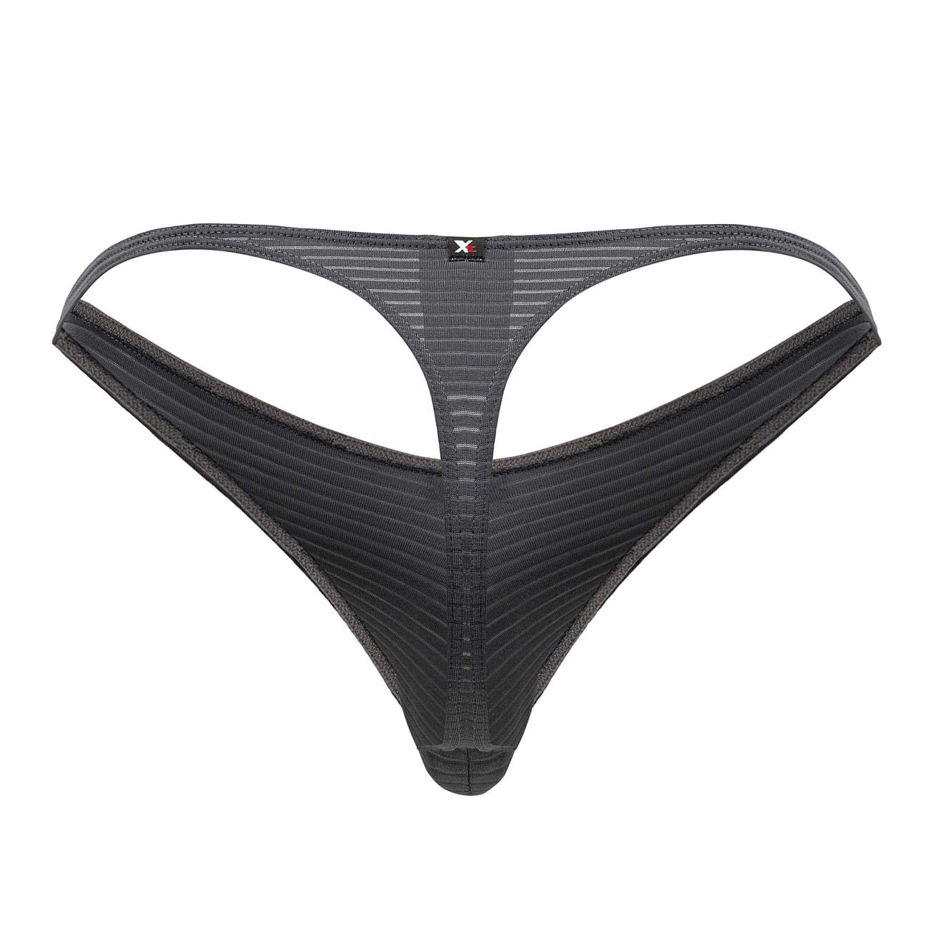 Xtremen Men's Underwear 91198 Jacquard Thongs Color Gray