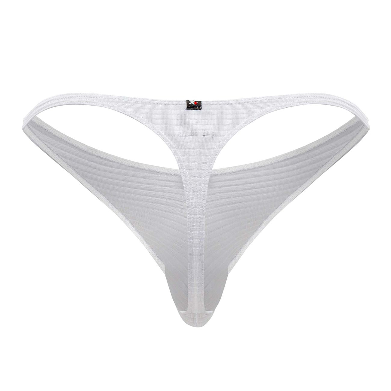 Xtremen Men's Underwear 91198 Jacquard Thongs Color White