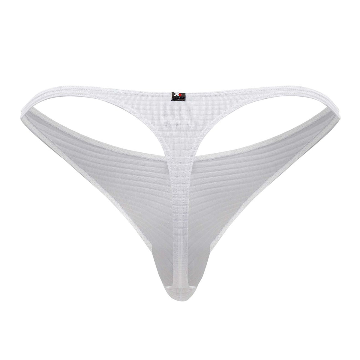 Xtremen Men's Underwear 91198 Jacquard Thongs Color White