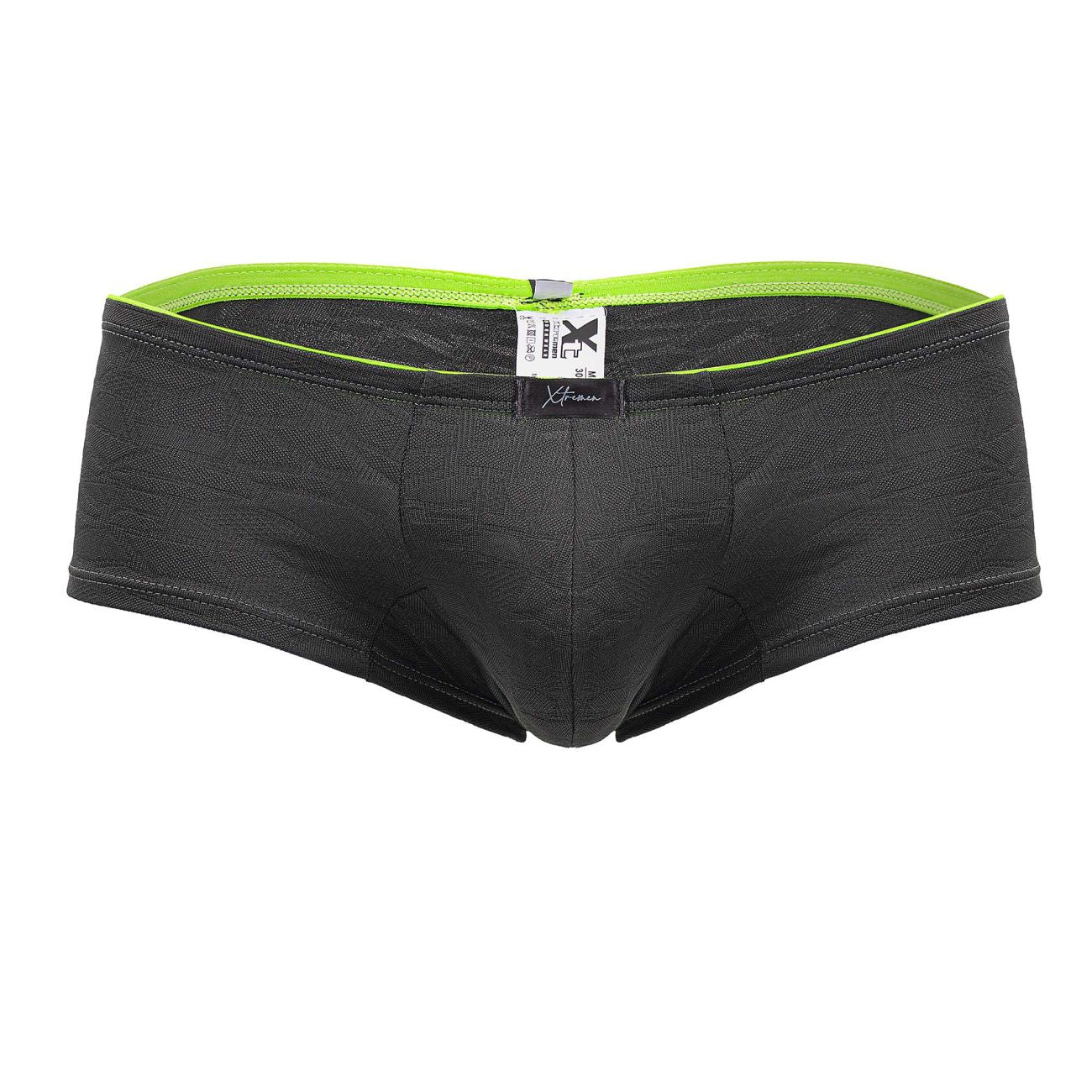 Xtremen Men's Underwear 91199 Jacquard Trunks Color Gray