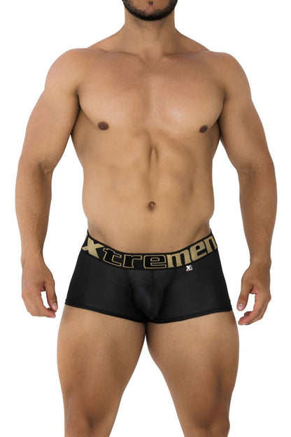 Xtremen Men's Underwear 91202 Microfiber Trunks Color Black