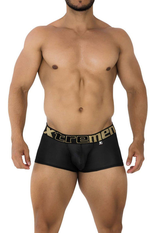 Xtremen Men's Underwear 91202 Microfiber Trunks Color Black
