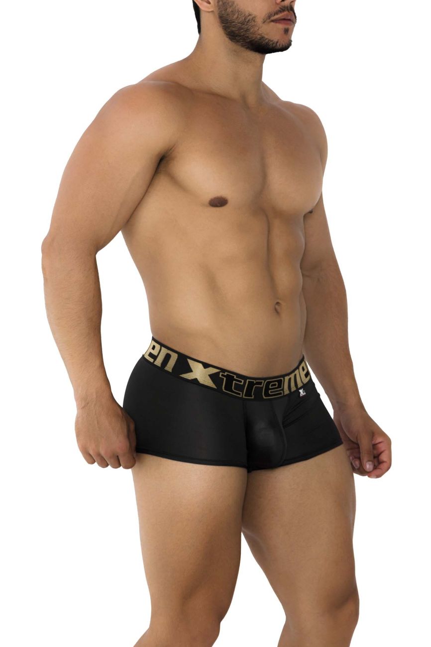Xtremen Men's Underwear 91202 Microfiber Trunks Color Black