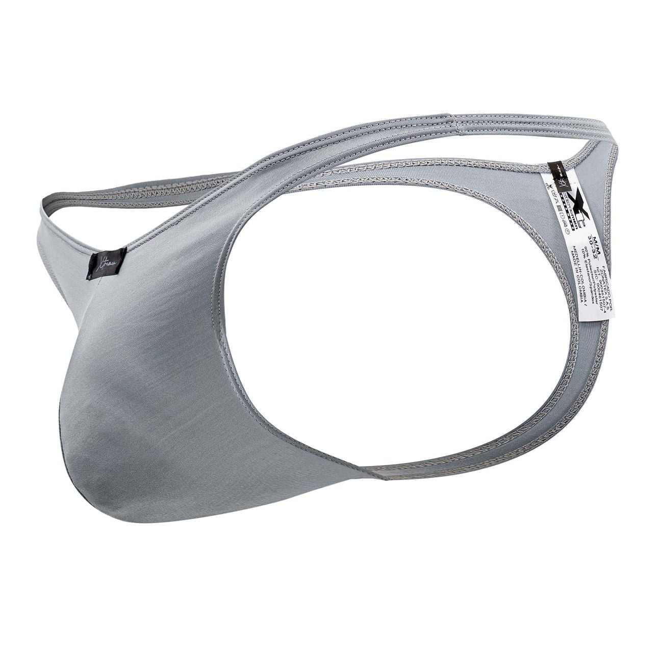 Xtremen Men's Underwear 91203 Microfiber Thongs Color Gray