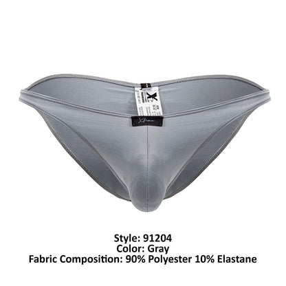 Xtremen Men's Underwear 91204 Microfiber Bikini Color Gray