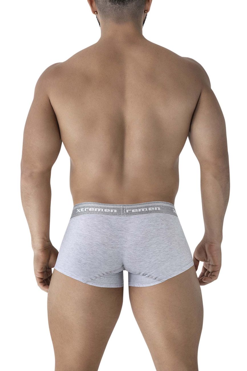 Xtremen Men's Underwear 91205B Cotton Blend Trunks Color Jasper Gray