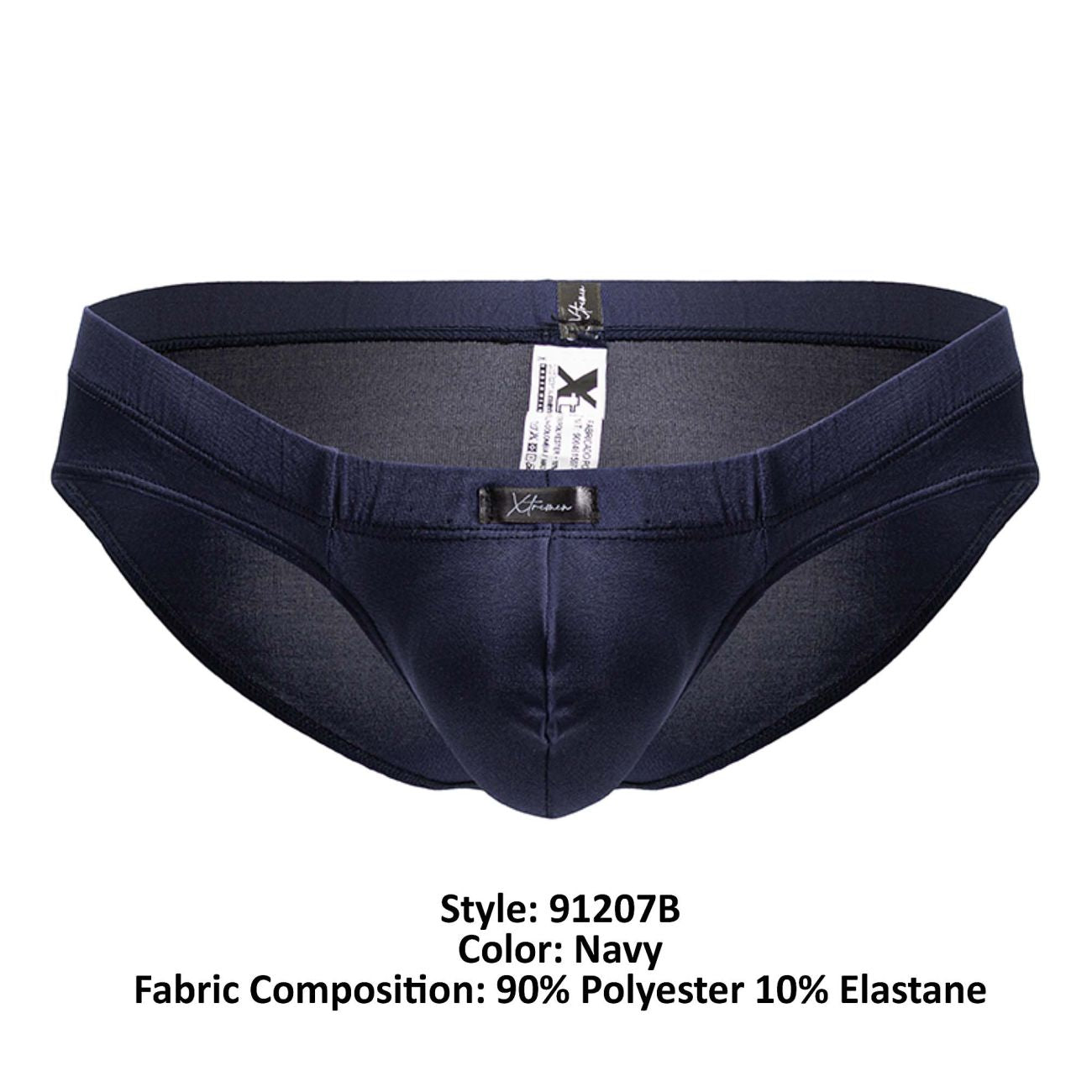 Xtremen Men's Underwear 91207B Microfiber Briefs Color Navy