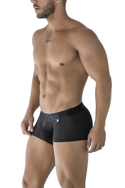 Xtremen Men's Underwear 91209B Microfiber Trunks Color Black