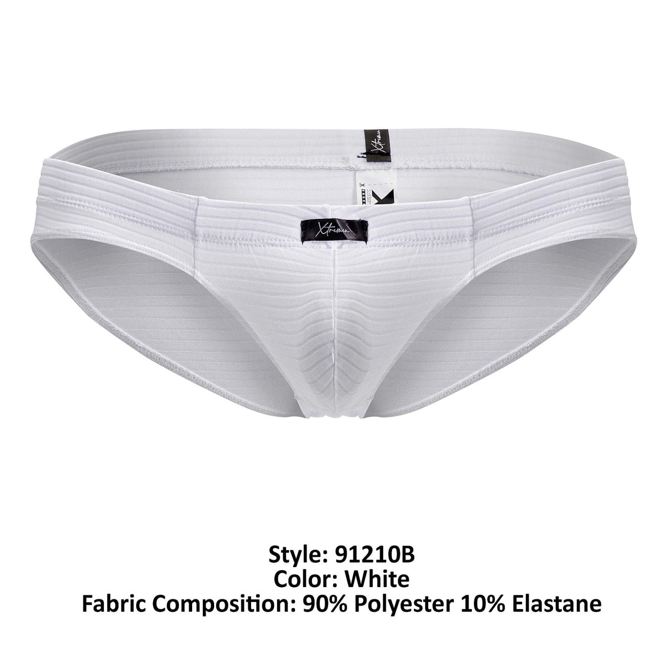 Xtremen Men's Underwear 91210B Microfiber Briefs Color White