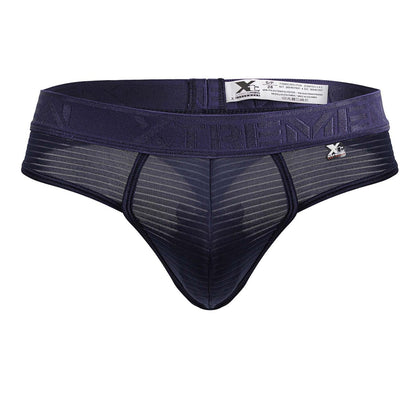 Xtremen Men's Underwear 91211B Microfiber Thongs Color Navy