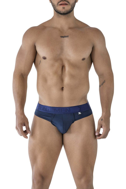 Xtremen Men's Underwear 91211B Microfiber Thongs Color Navy