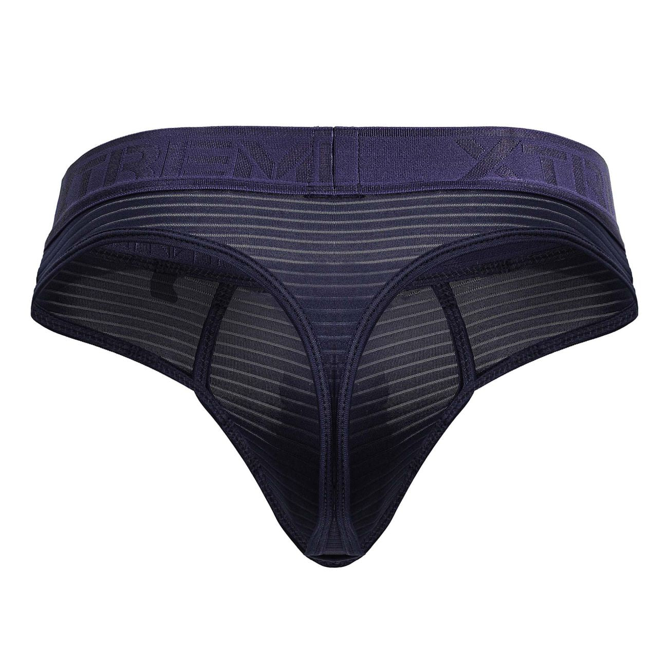 Xtremen Men's Underwear 91211B Microfiber Thongs Color Navy
