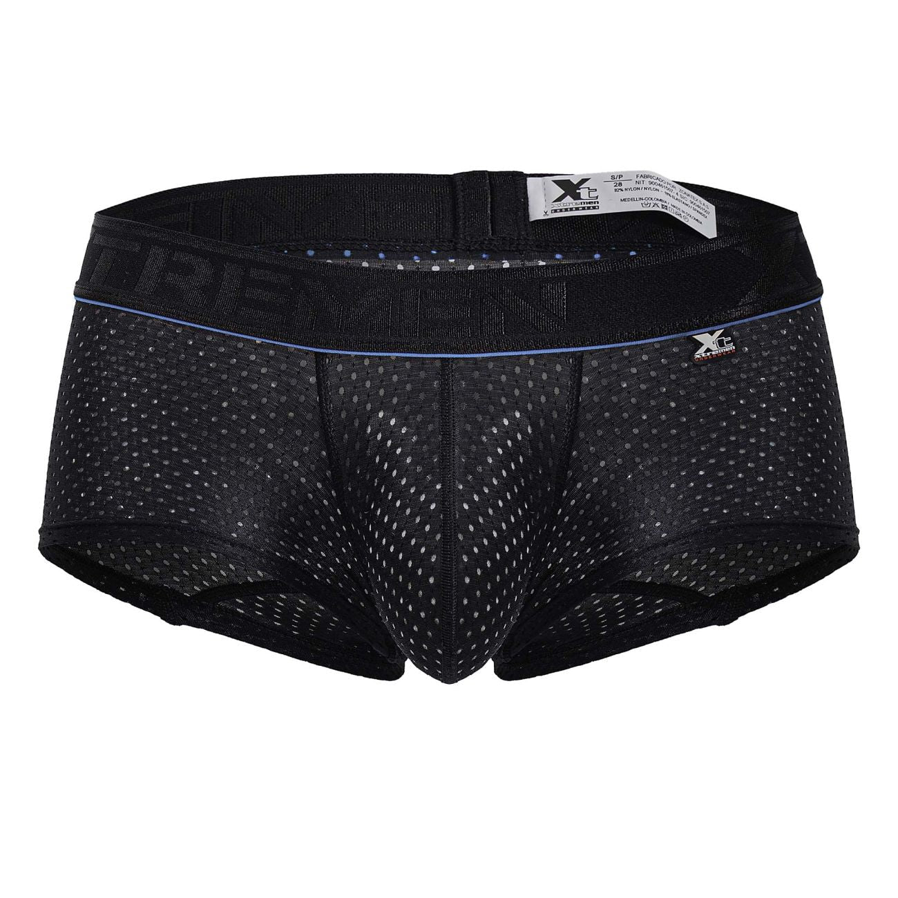 Xtremen Men's Underwear 91212B Microfiber Trunks Color Black