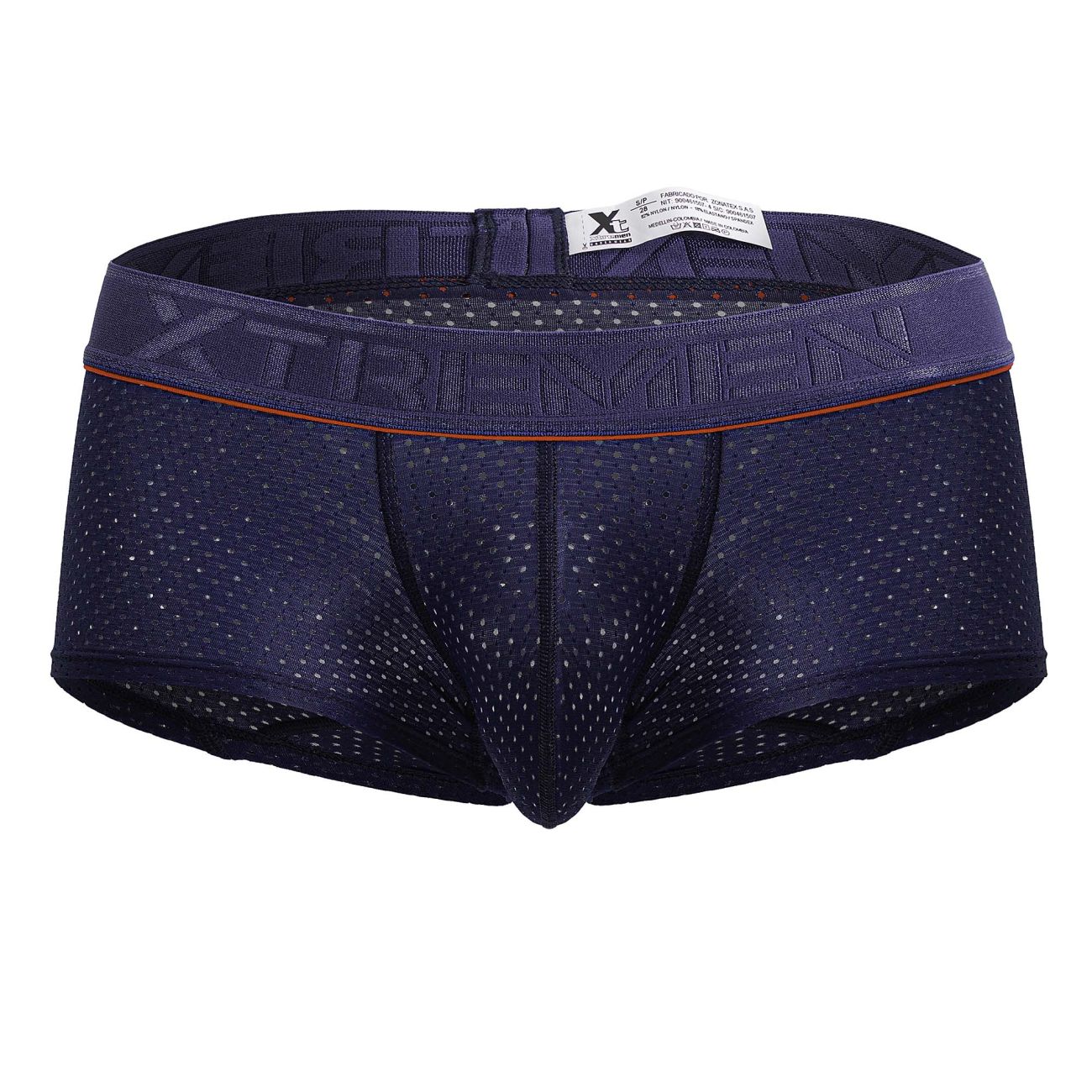 Xtremen Men's Underwear 91212B Microfiber Trunks Color Navy