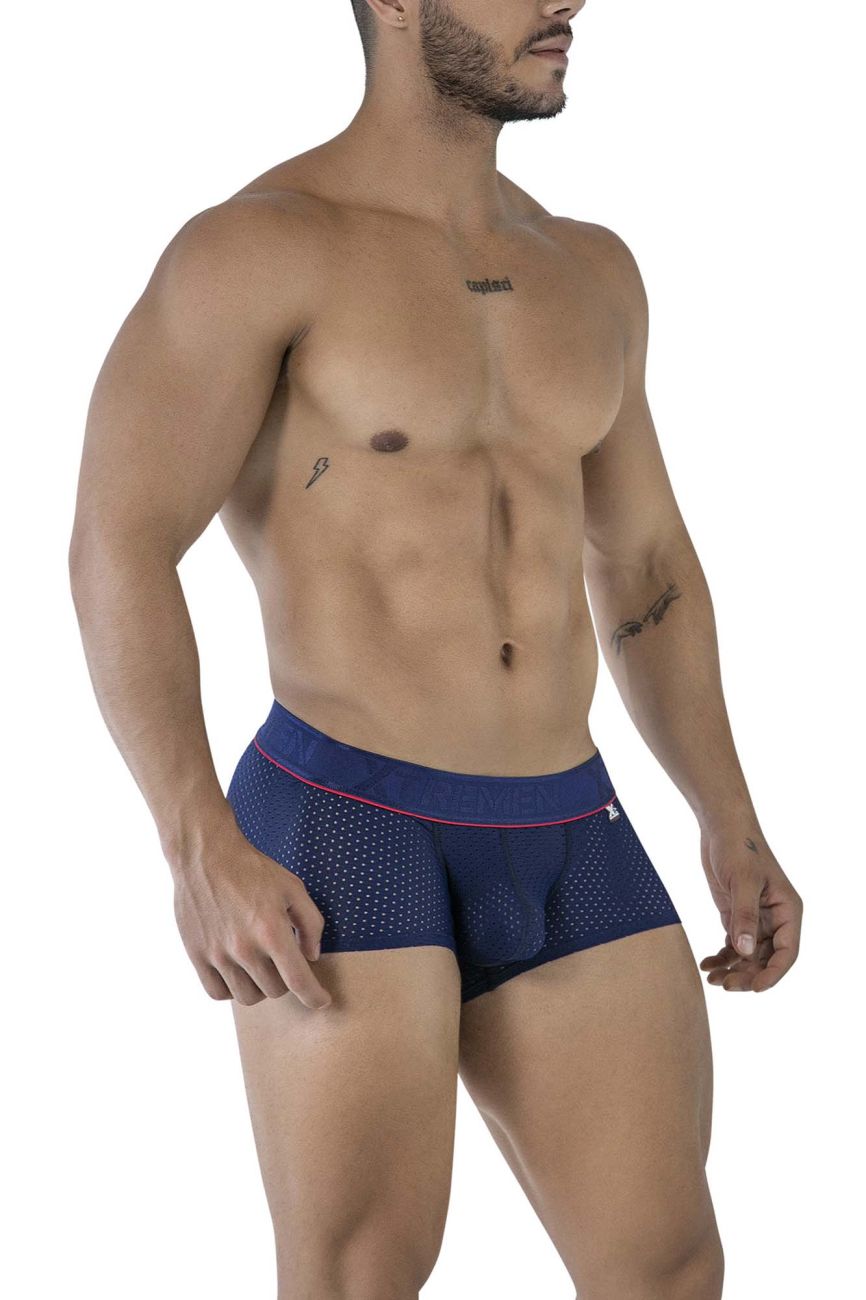 Xtremen Men's Underwear 91212B Microfiber Trunks Color Navy