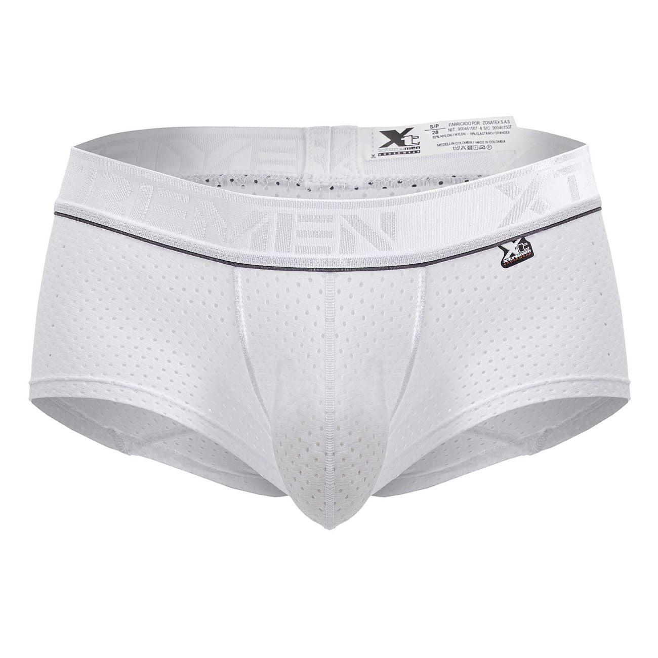 Xtremen Men's Underwear 91212B Microfiber Trunks Color White