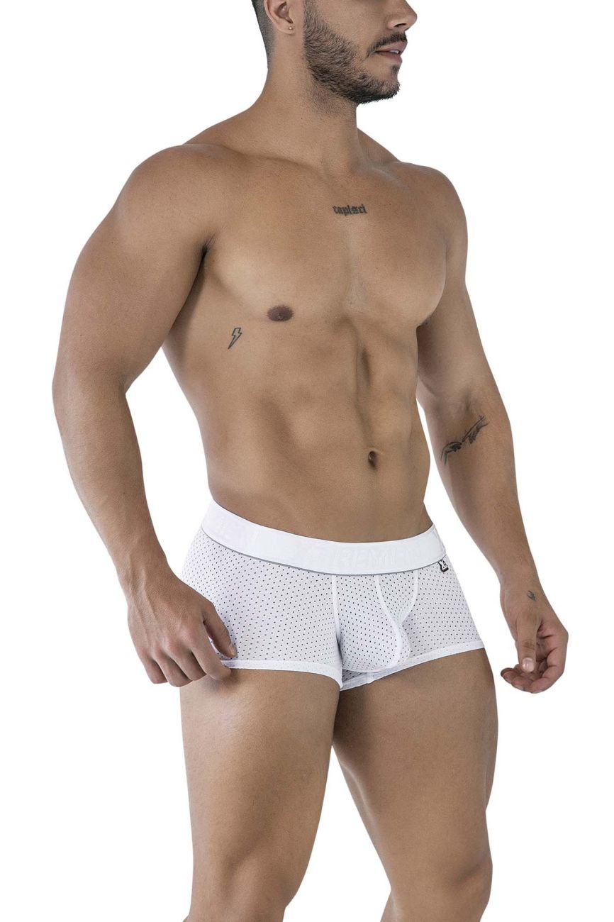 Xtremen Men's Underwear 91212B Microfiber Trunks Color White