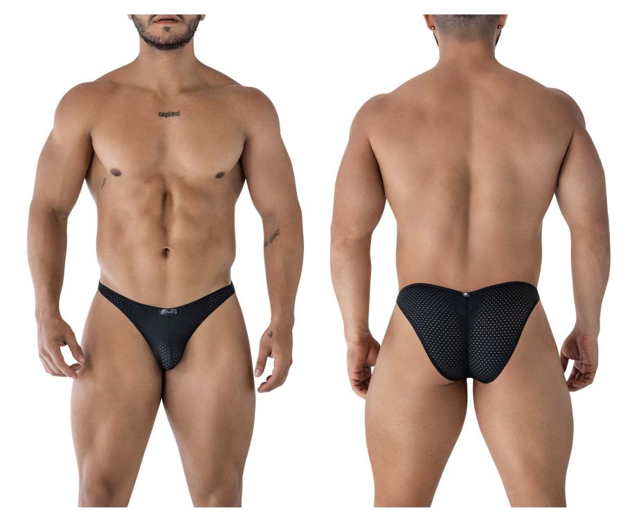 Xtremen Men's Underwear 91215B Microfiber Bikini Color Black