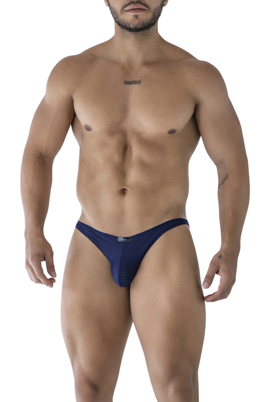 Xtremen Men's Underwear 91215B Microfiber Bikini Color Dark Blue
