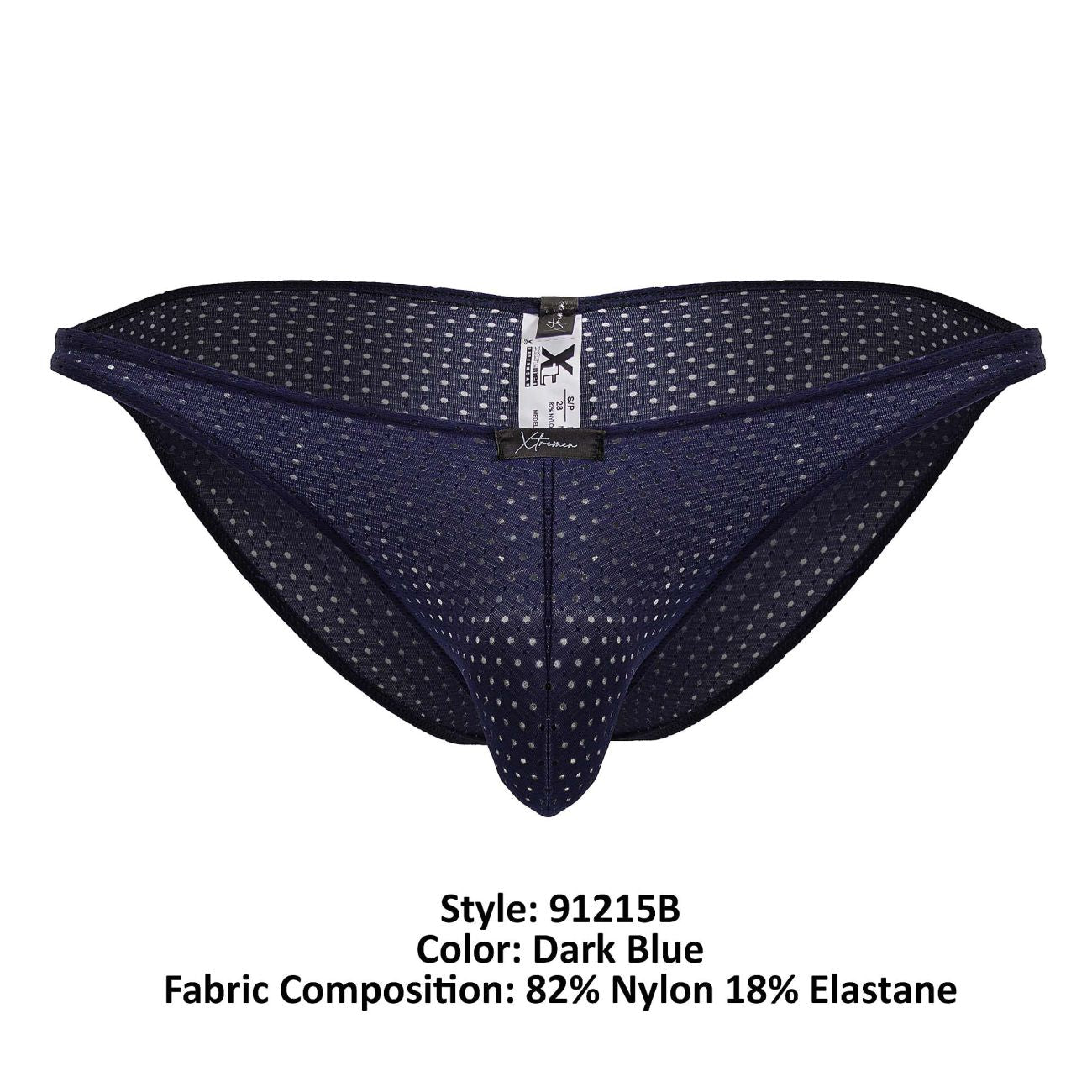 Xtremen Men's Underwear 91215B Microfiber Bikini Color Dark Blue