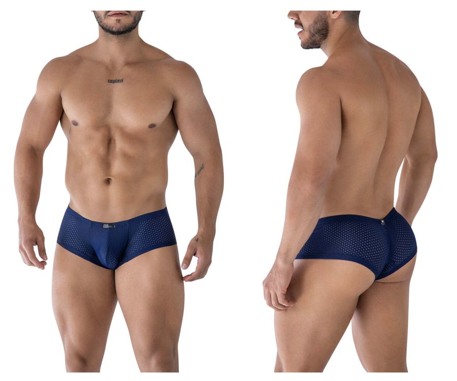 Xtremen Men's Underwear 91216B Microfiber Trunks Color Dark Blue