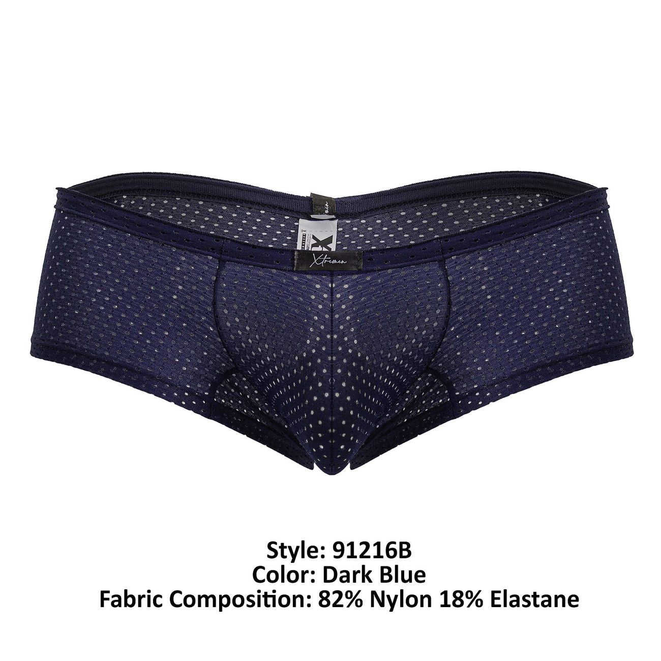 Xtremen Men's Underwear 91216B Microfiber Trunks Color Dark Blue