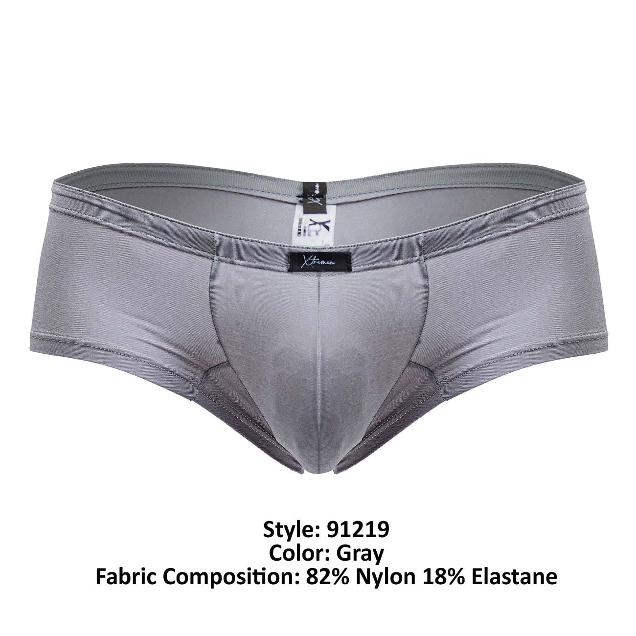 Xtremen Men's Underwear 91219 Microfiber Trunks Color Gray