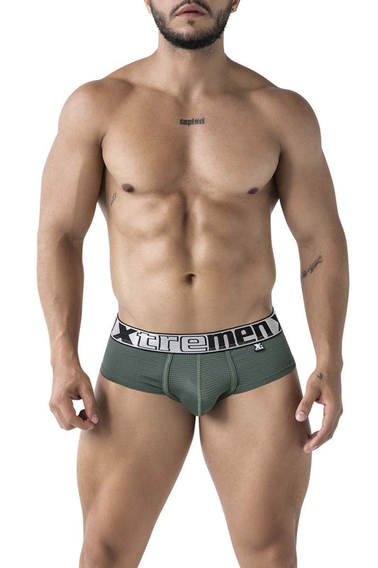 Xtremen Men's Underwear 91221 Microfiber Briefs Color Green