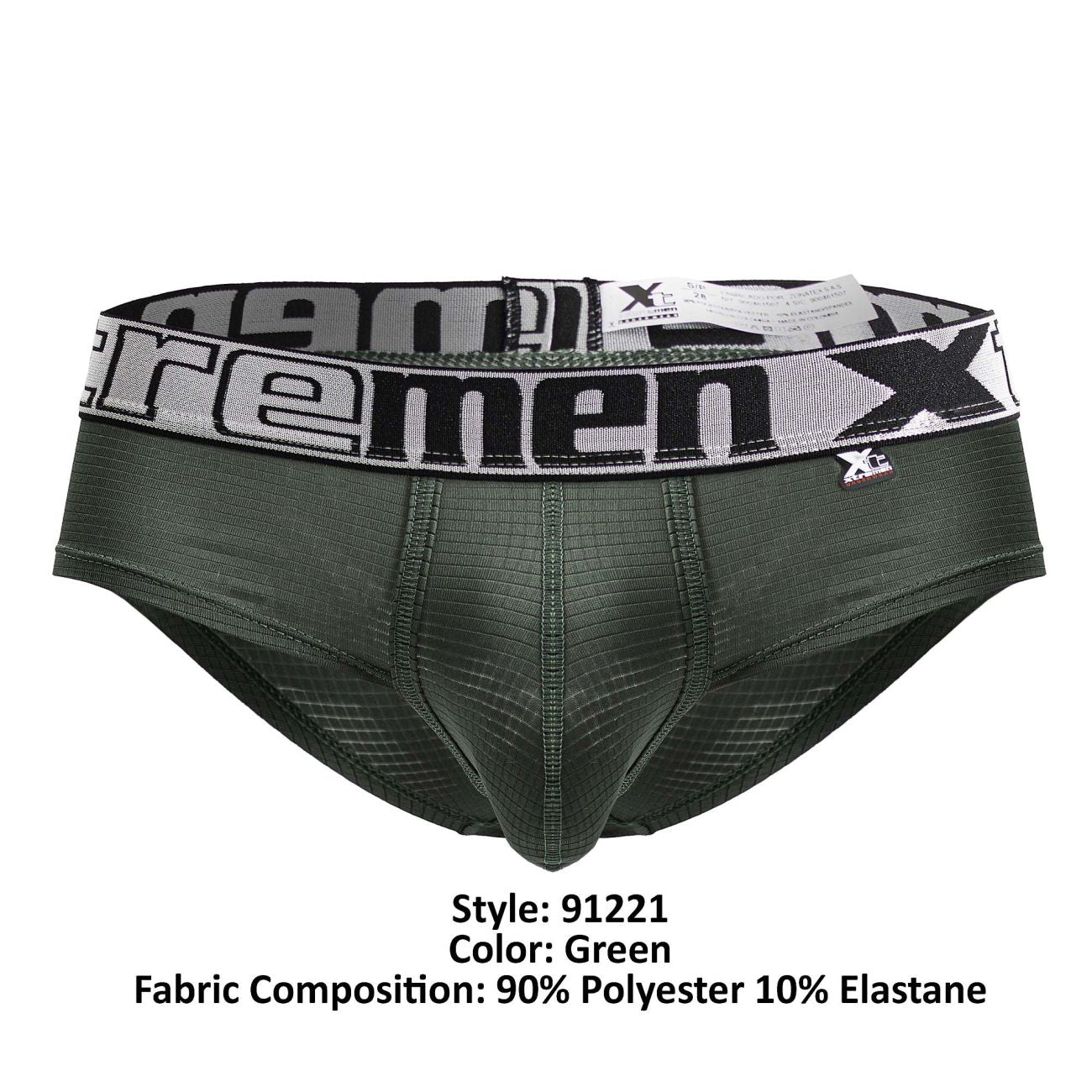Xtremen Men's Underwear 91221 Microfiber Briefs Color Green