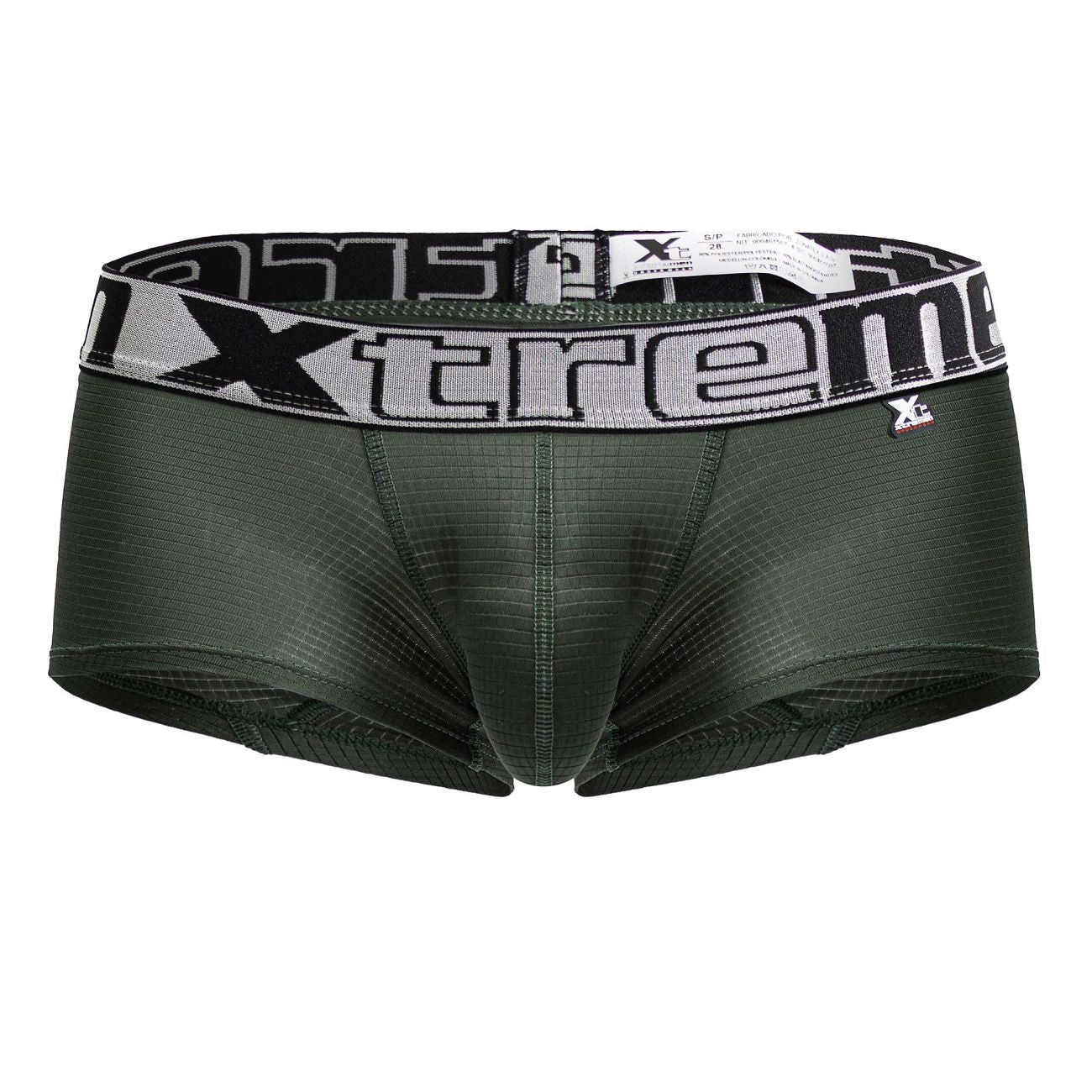 Xtremen Men's Underwear 91222 Microfiber Trunks Color Green