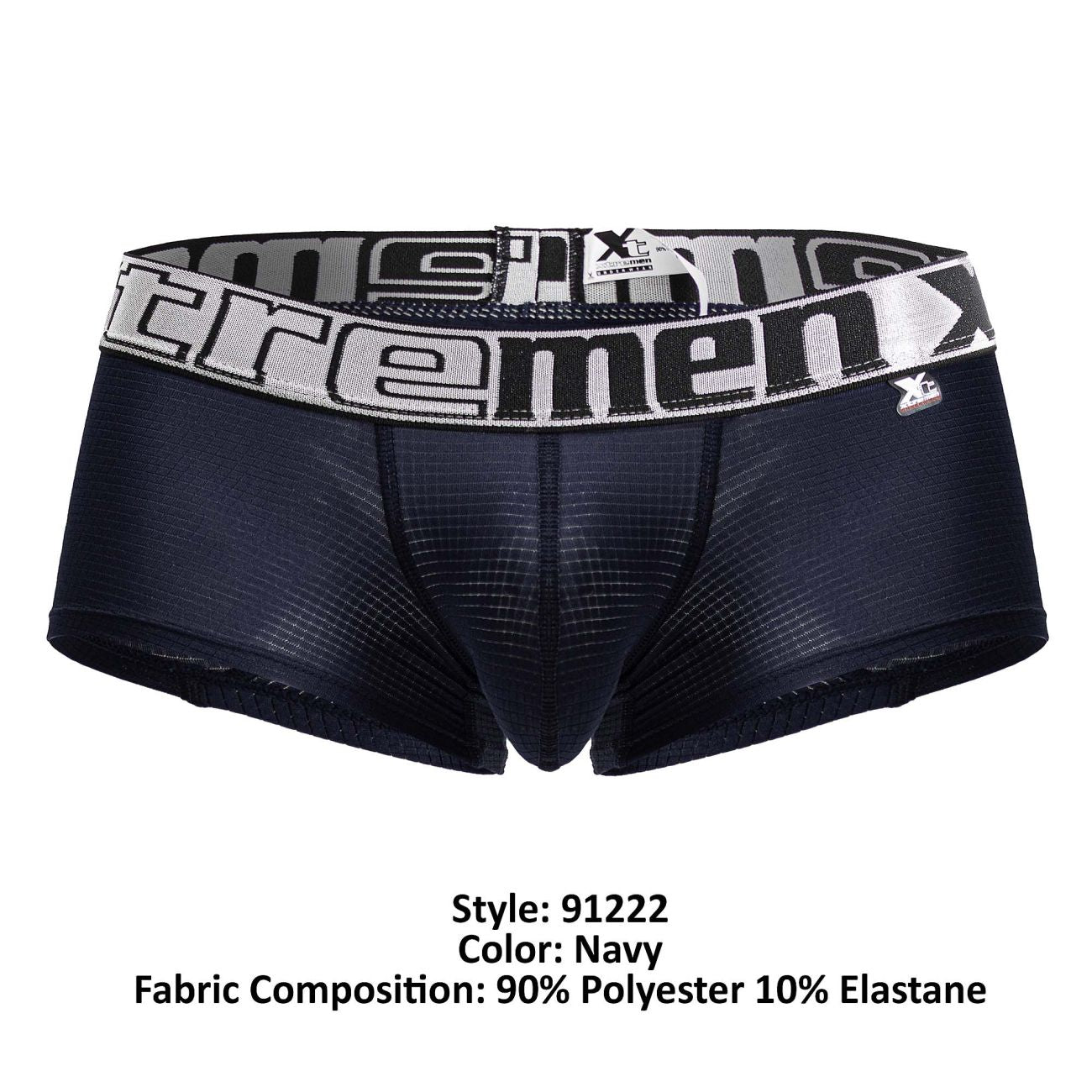 Xtremen Men's Underwear 91222 Microfiber Trunks Color Navy