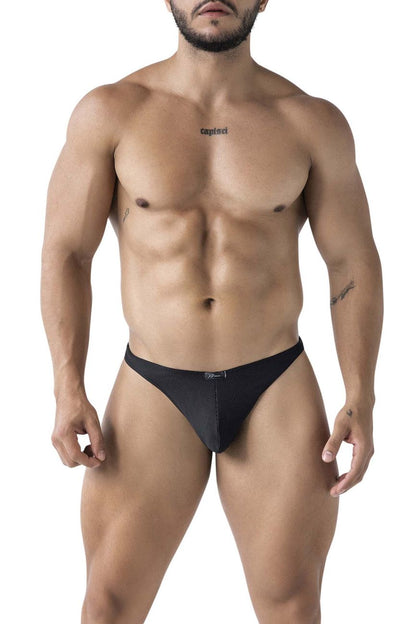 Xtremen Men's Underwear 91223 Microfiber Thongs Color Black