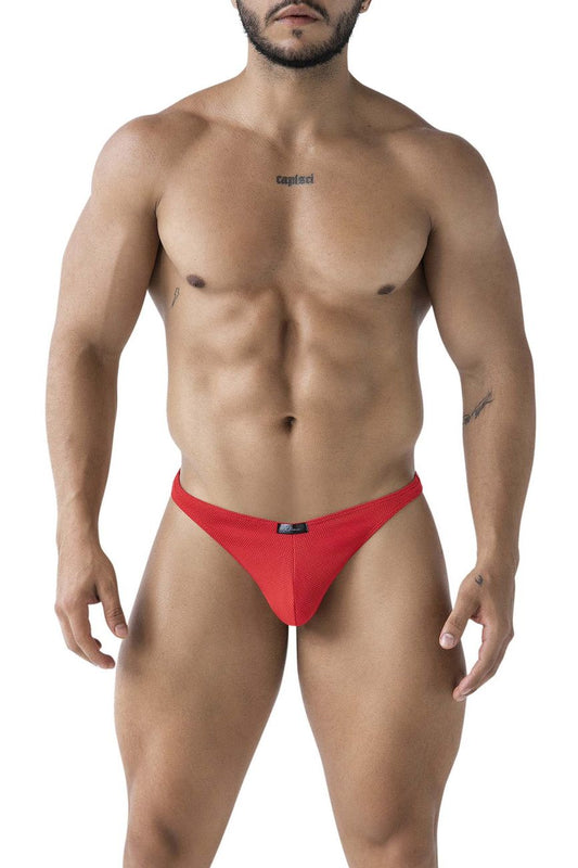 Xtremen Men's Underwear 91223 Microfiber Thongs Color Red