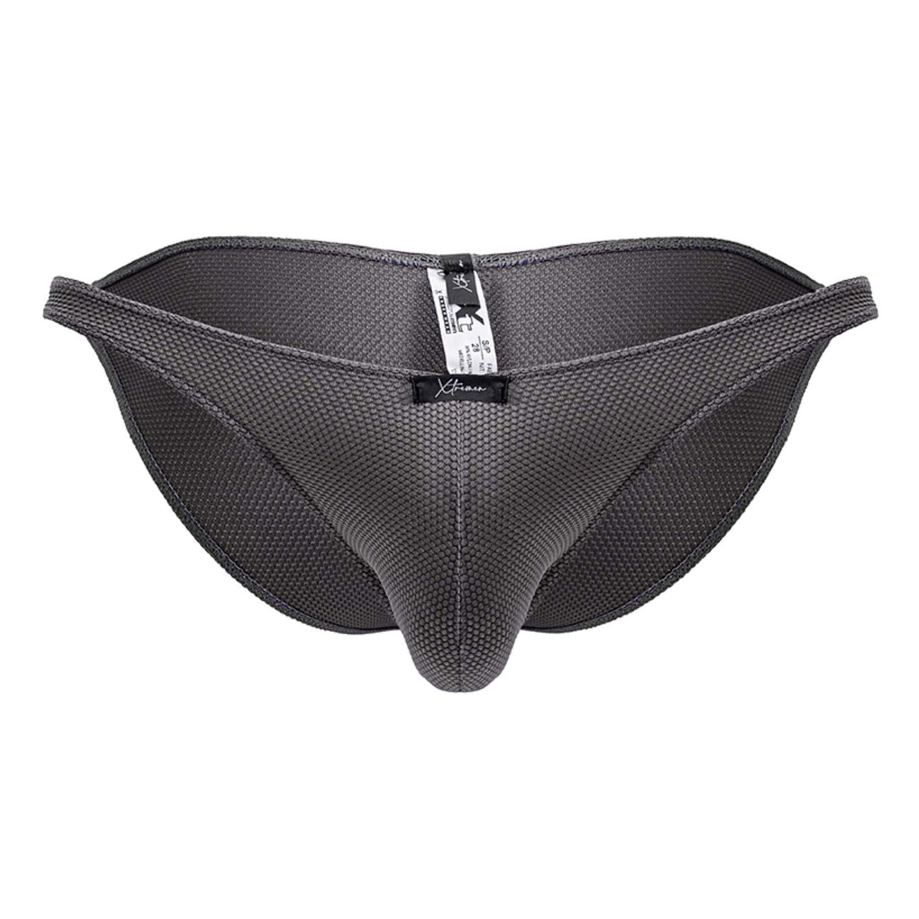 Xtremen Men's Underwear 91224 Microfiber Bikini Color Gray
