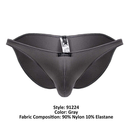 Xtremen Men's Underwear 91224 Microfiber Bikini Color Gray