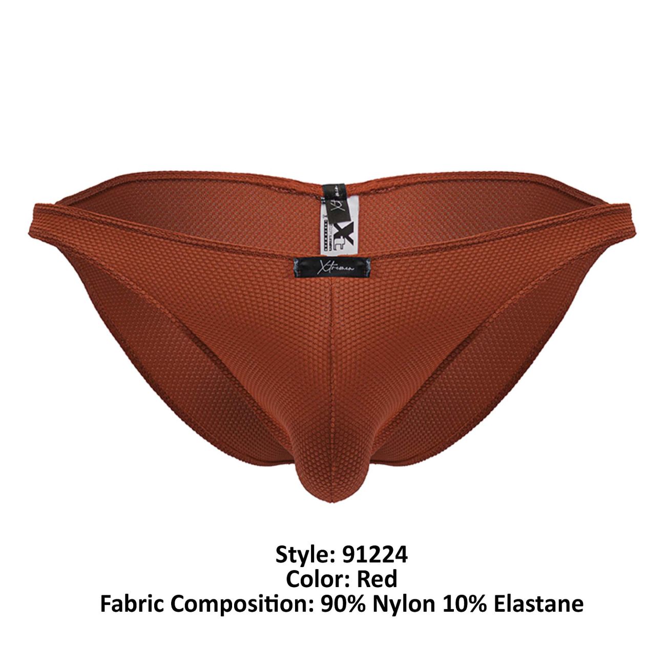 Xtremen Men's Underwear 91224 Microfiber Bikini Color Red