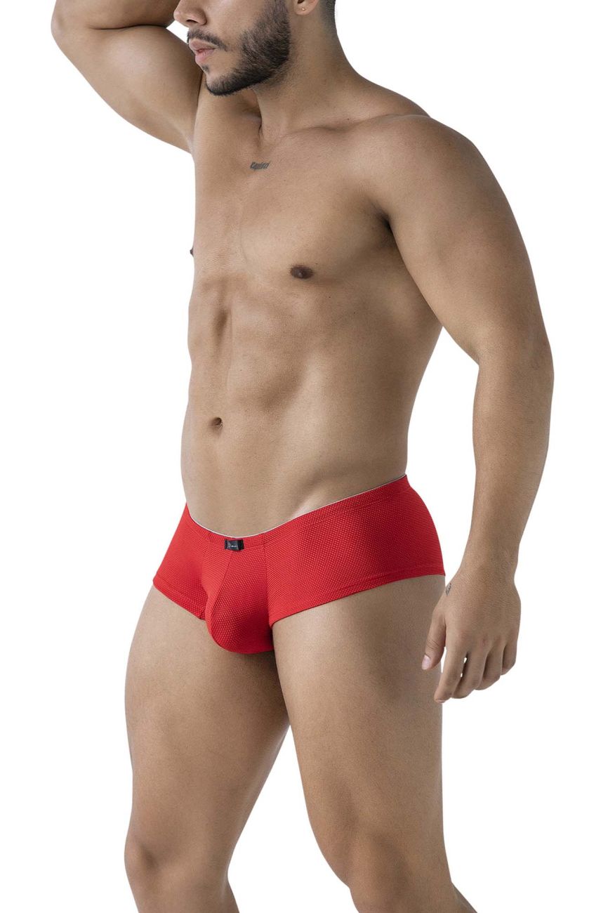 Xtremen Men's Underwear 91225 Microfiber Trunks Color Red