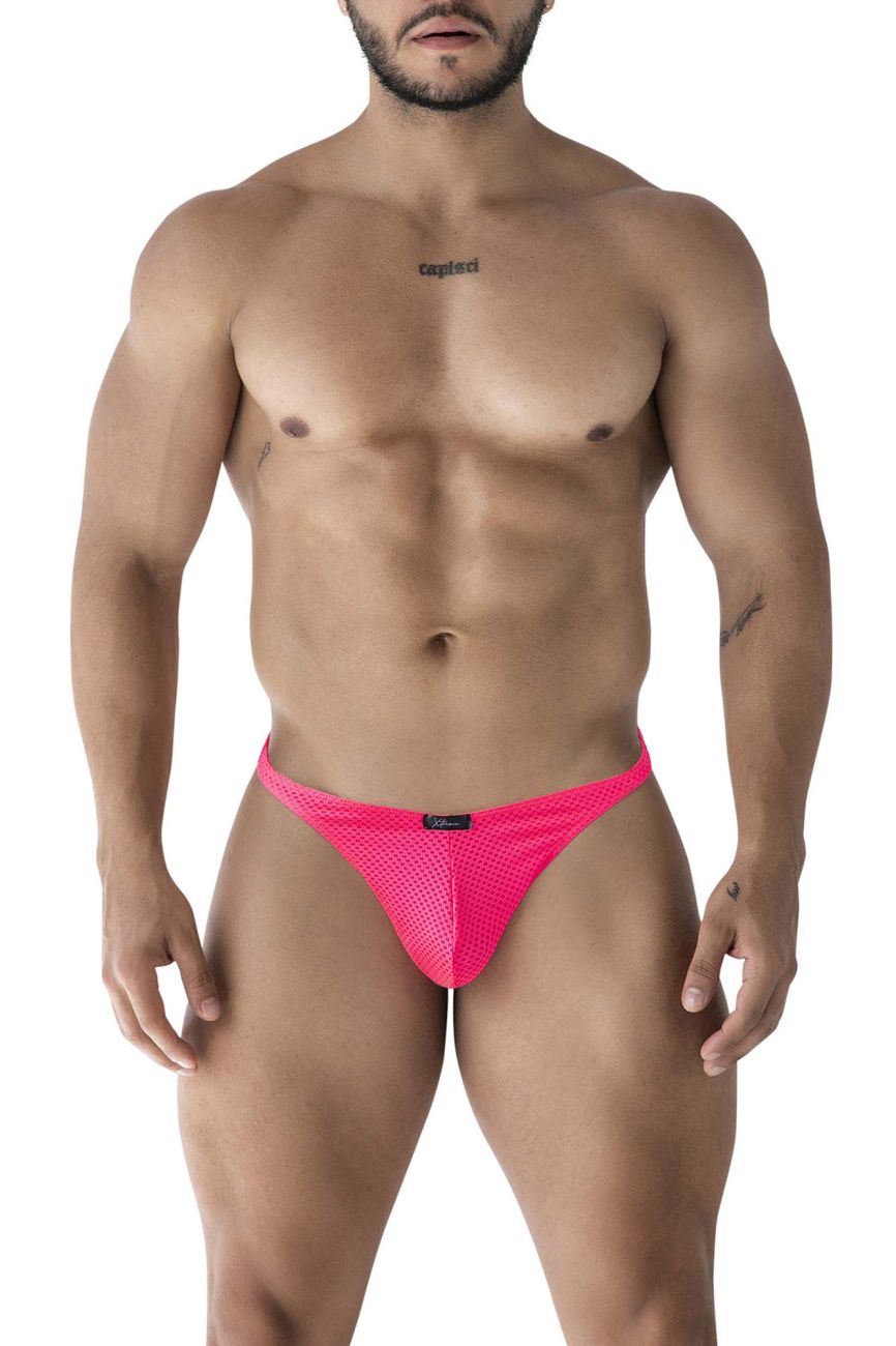 Xtremen Men's Underwear 91226 Microfiber Thongs Color Fuchsia