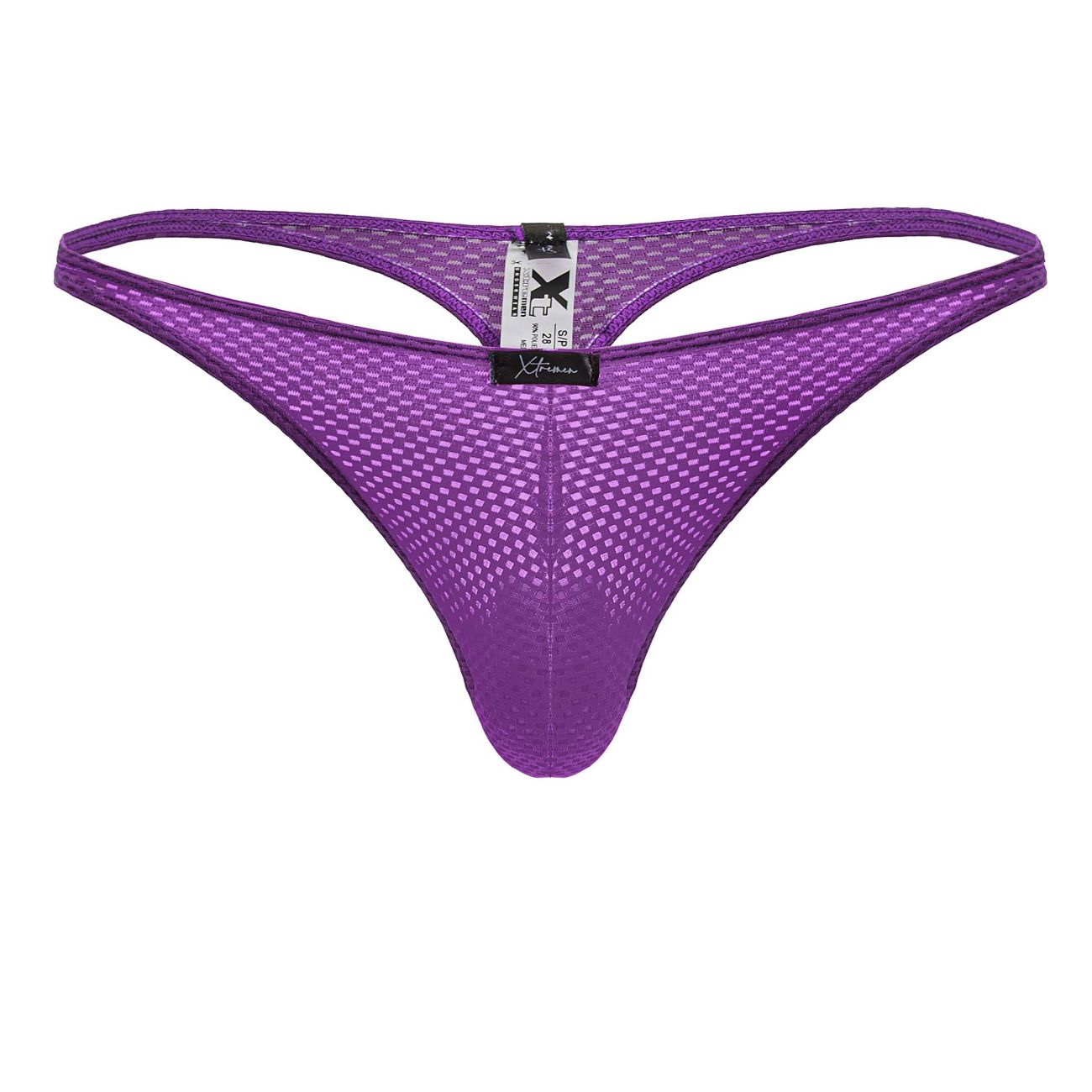 Xtremen Men's Underwear 91226 Microfiber Thongs Color Purple