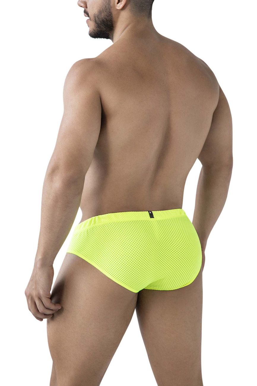 Xtremen Men's Underwear 91227 Microfiber Briefs Color Neon Green
