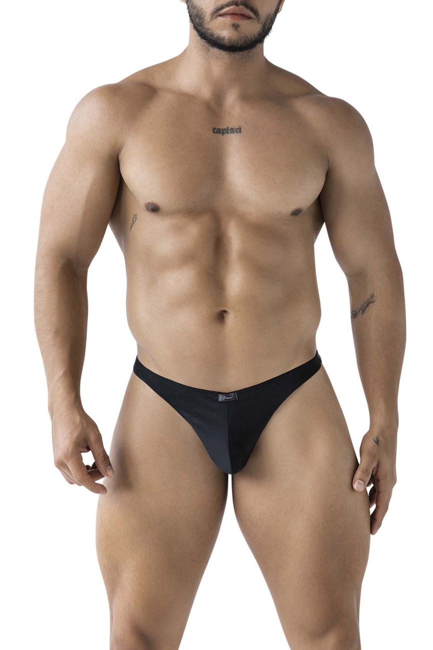 Xtremen Men's Underwear 91232 Microfiber Thongs Color Black