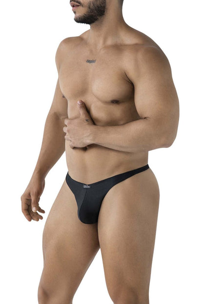 Xtremen Men's Underwear 91232 Microfiber Thongs Color Black