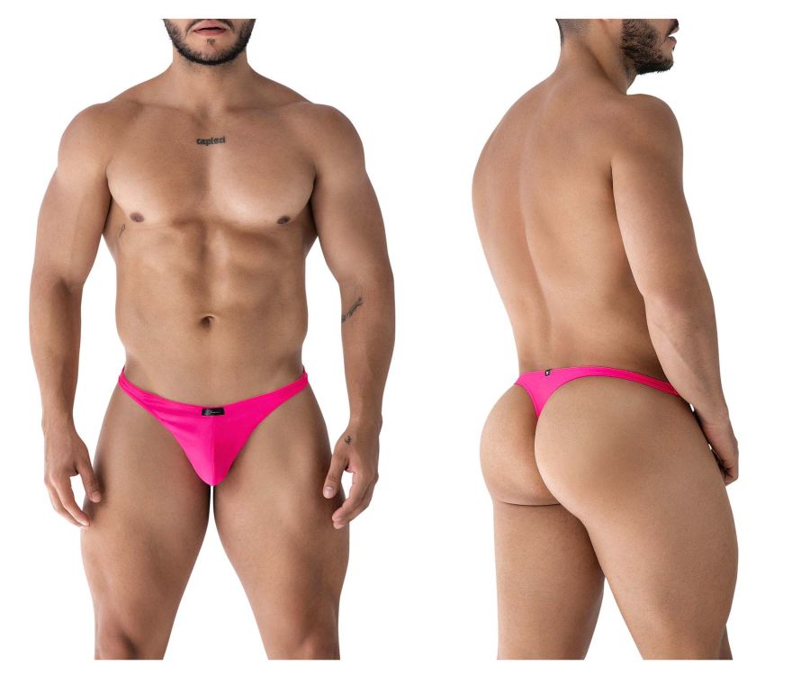 Xtremen Men's Underwear 91232 Microfiber Thongs Color Fuchsia