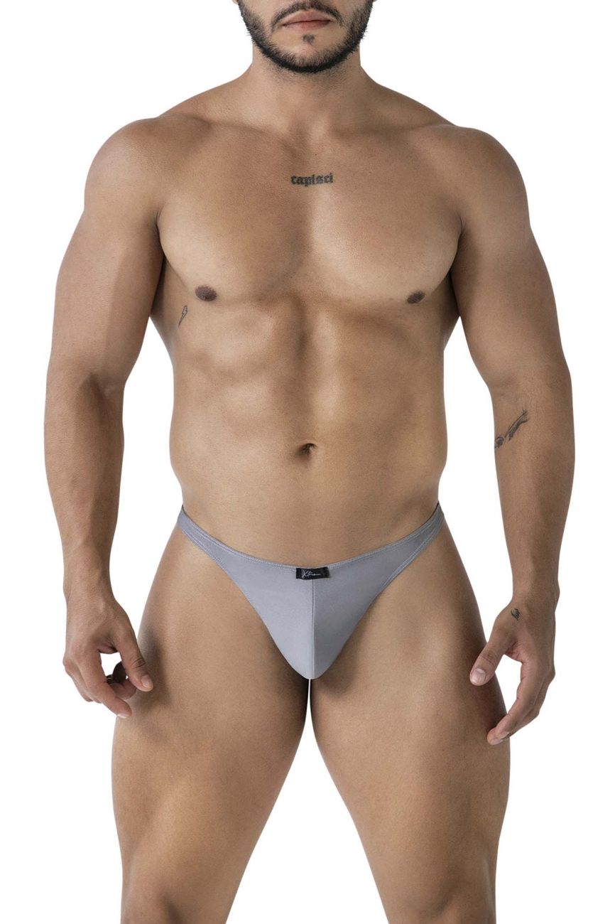 Xtremen Men's Underwear 91232 Microfiber Thongs Color Gray