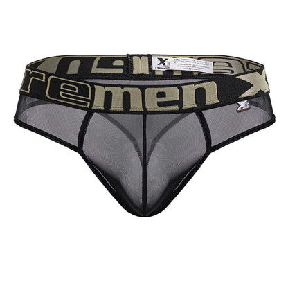 Xtremen Men's Underwear 91235 Microfiber Thongs Color Black
