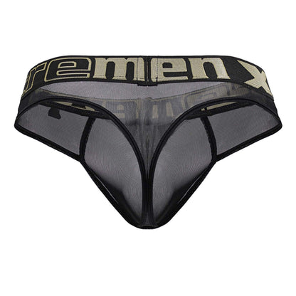Xtremen Men's Underwear 91235 Microfiber Thongs Color Black